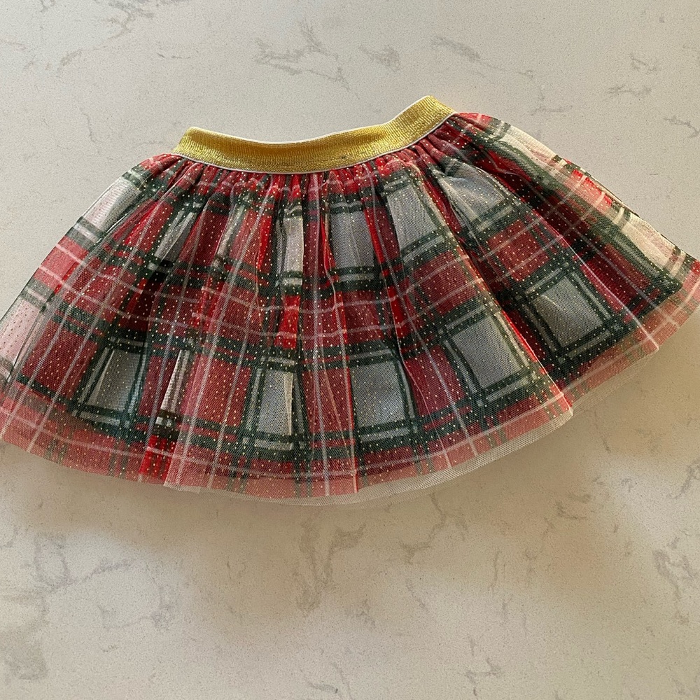 Sweet Wink Holiday Plaid TuTu Size 1-2 Years